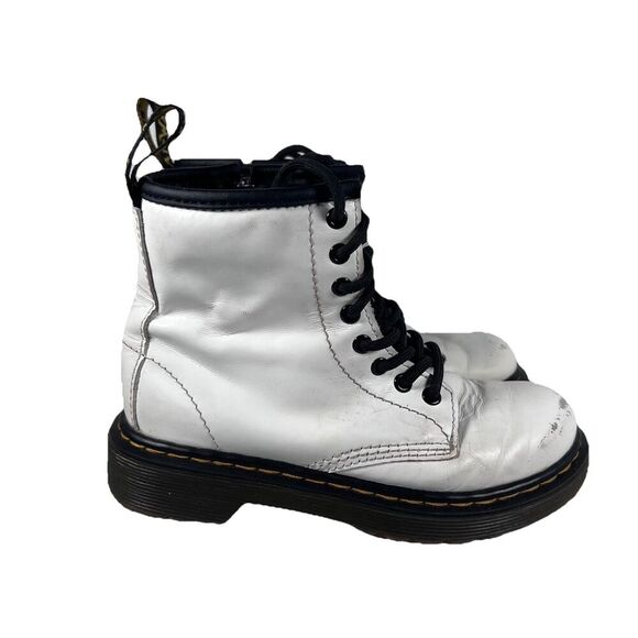 Dr. Martens Other - Dr. Doc Martens 1460J Lace Up White Combat Boots Youth Size 12